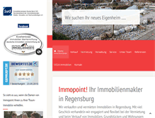 Tablet Screenshot of immo-point-gmbh.de